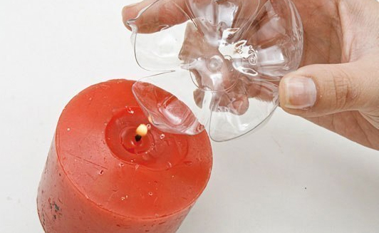 塑料饮料瓶的瓶底制作漂亮小装饰物 