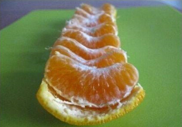 巧剥橘子皮